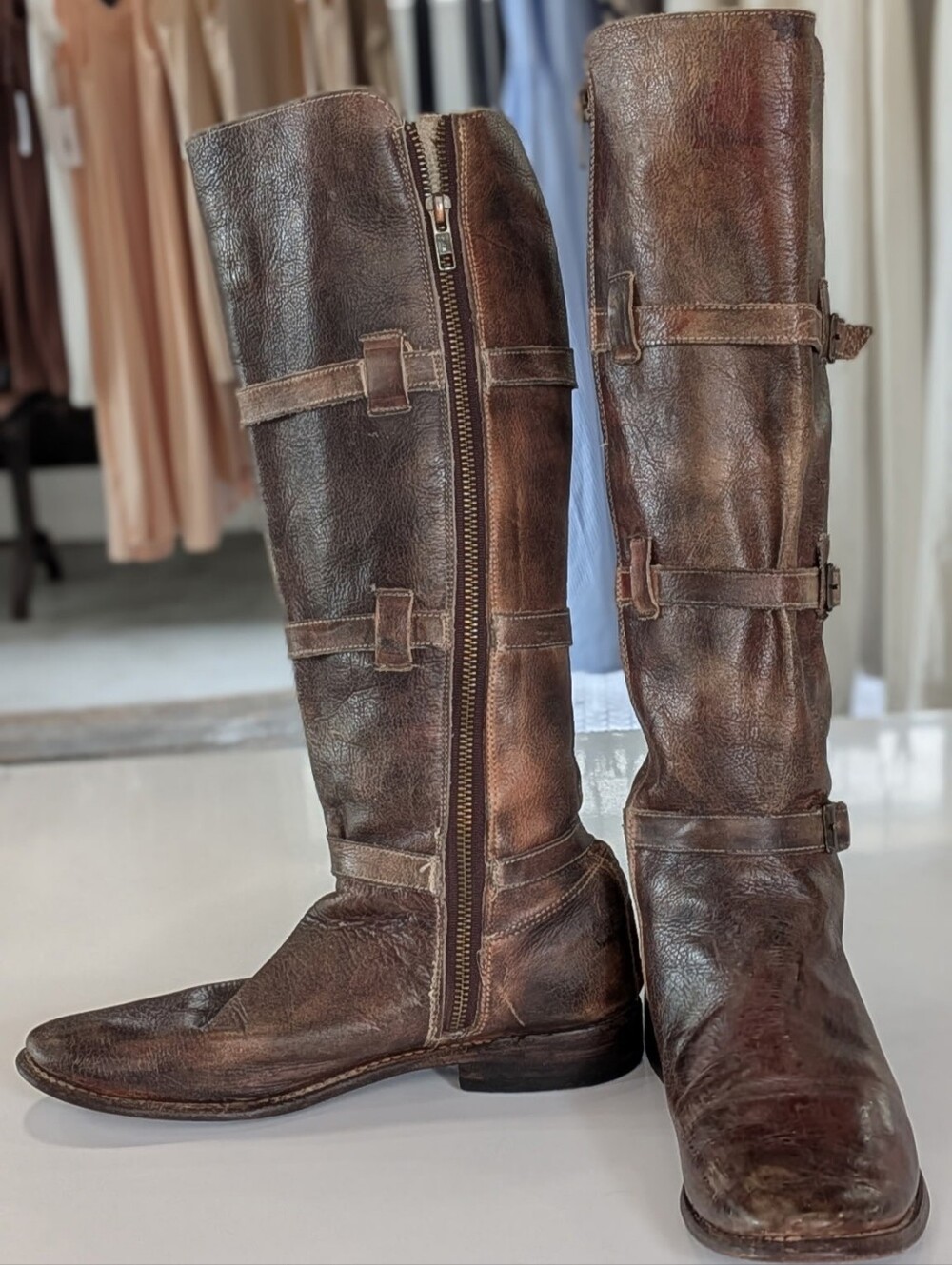 Bed Stu Cobblestone Knee High Boots